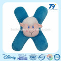 X alphabet letter toys with sheep shape soft toys to kids